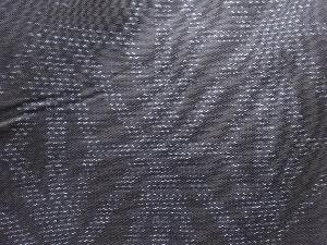 アンティーク　破れ麻の葉模様織出し本場泥大島紬着物